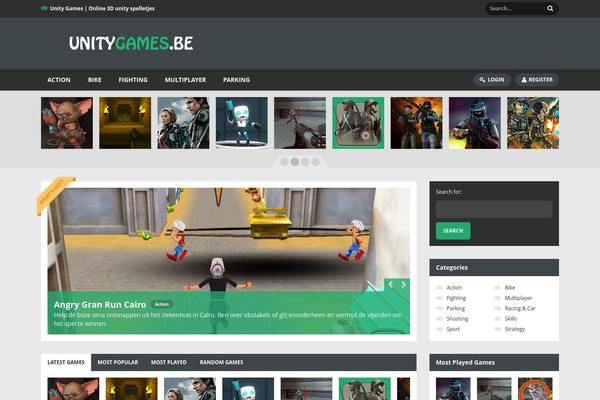 unitygames.be site used Gamexls
