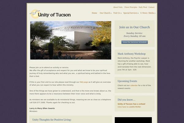Ecclesia theme site design template sample