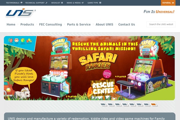 universal-space.com site used Unis