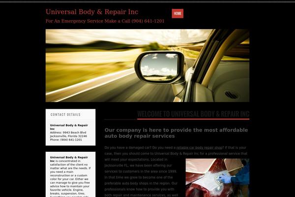 Tesla theme site design template sample