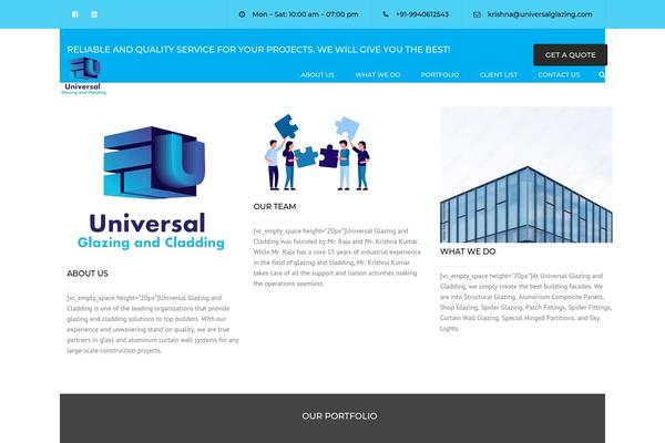 Constructo theme site design template sample