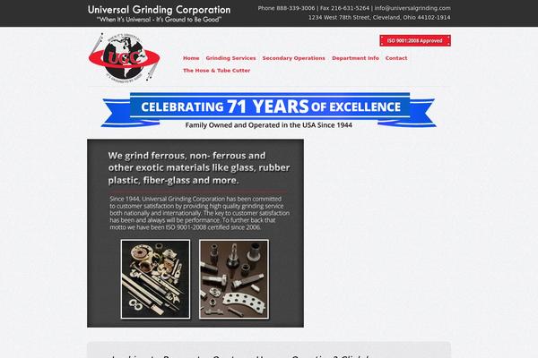 Reaction theme site design template sample