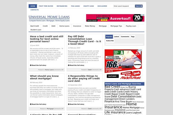 Gazette theme site design template sample