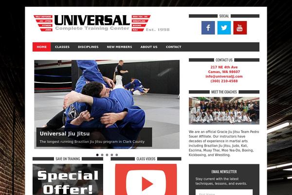 Site using Genesis Social Profiles Menu plugin