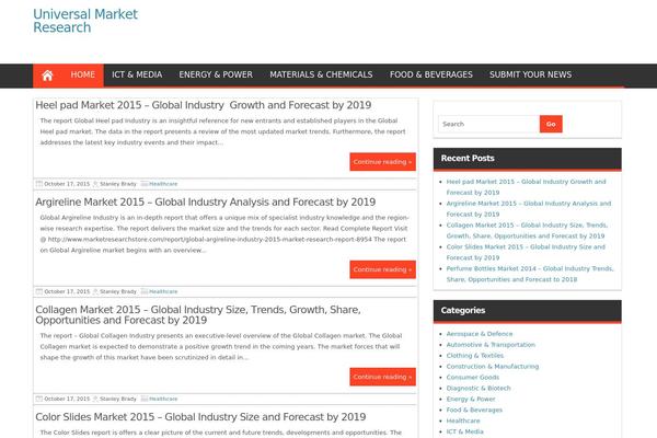 Magazine Style theme site design template sample