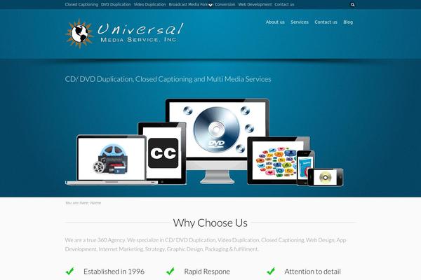 Flare theme site design template sample