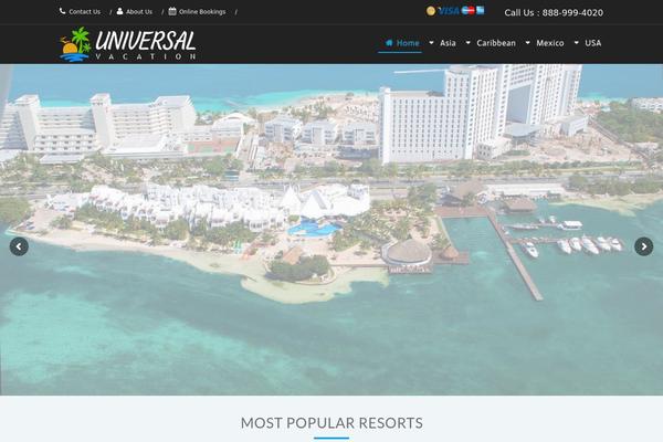 Trendy Travel theme site design template sample