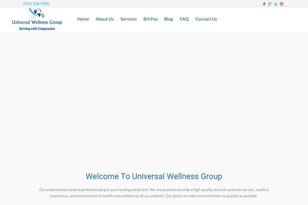 Ultimatum theme site design template sample