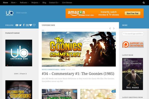Hueman theme site design template sample