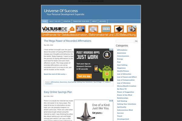 Andreas theme site design template sample