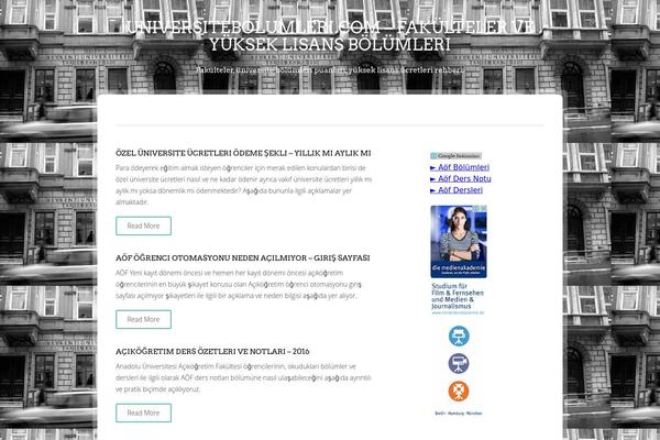 University theme site design template sample