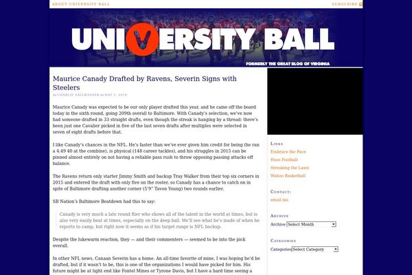 Thesis 1.8.4 theme site design template sample