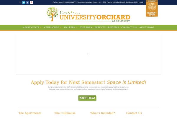 Campus theme site design template sample