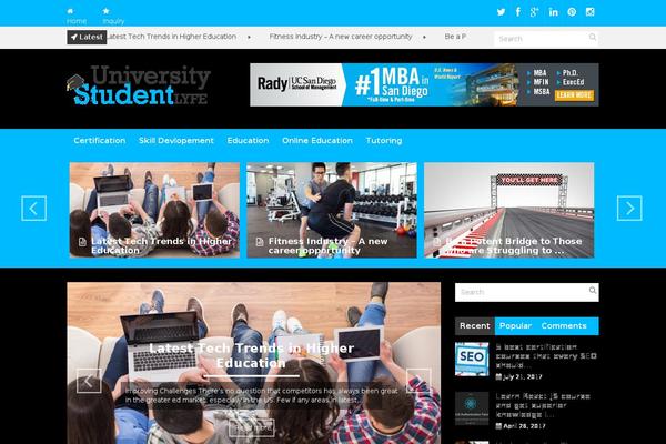 Discover theme site design template sample