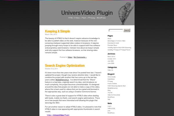 Default theme site design template sample