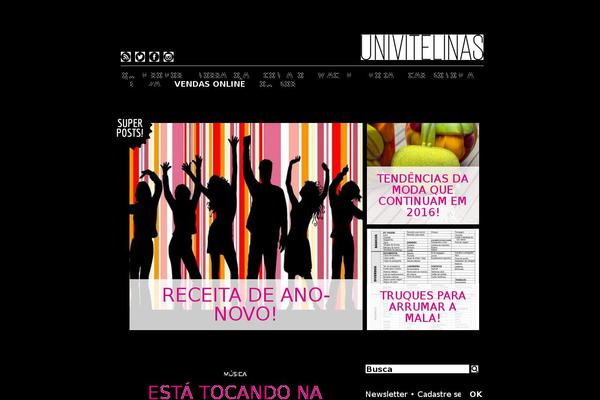 Blog theme site design template sample