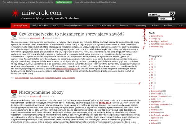 Stardust theme site design template sample