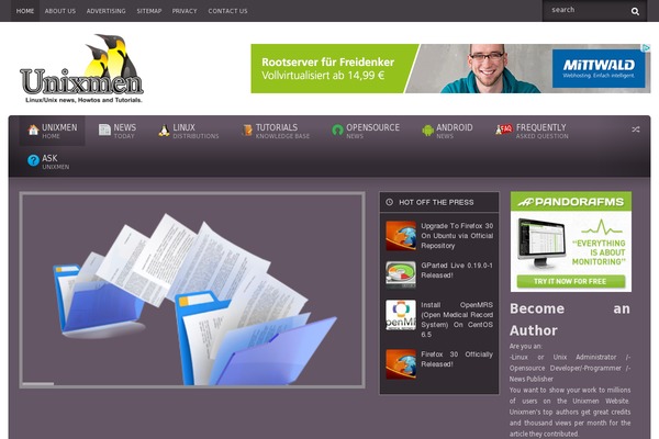 Flavor website example screenshot