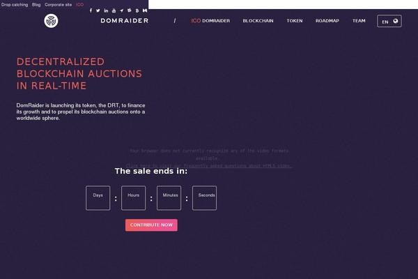 Vlog theme site design template sample