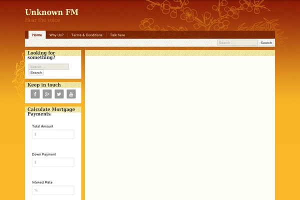 Vortex theme site design template sample