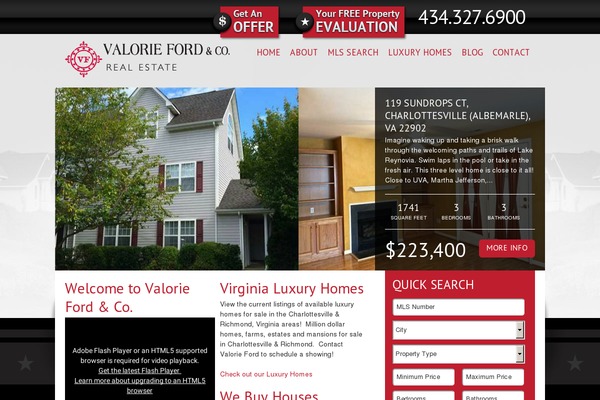 Estate theme site design template sample