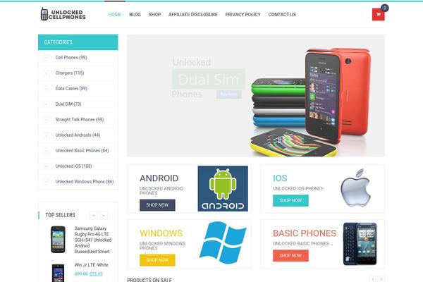 Aloxo theme site design template sample