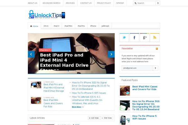 TechNews theme site design template sample