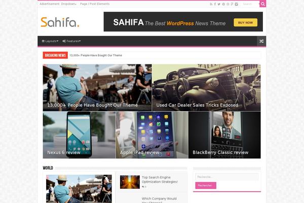 Twenty Fifteen theme site design template sample