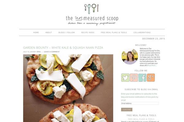 Foodie theme site design template sample