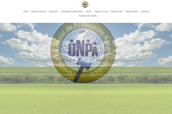 unpacolombia.com site used Zerif Lite