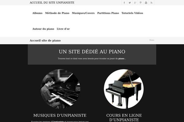Yalu theme site design template sample