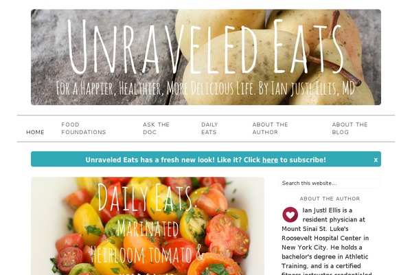 Foodie theme site design template sample