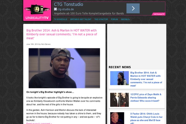 unreal theme websites examples