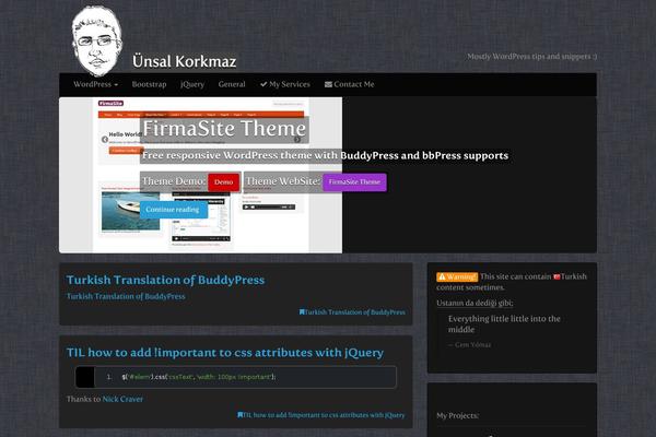 unsalkorkmaz WordPress theme, websites list used unsalkorkmaz theme unsalkorkmaz theme websites examples