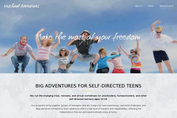 Voyager theme site design template sample