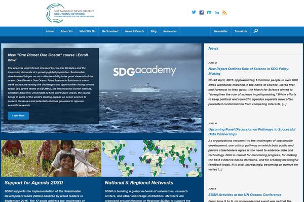 sdsn WordPress theme, websites list used sdsn theme sdsn theme websites examples
