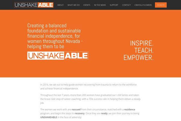 unshakeable.org site used North