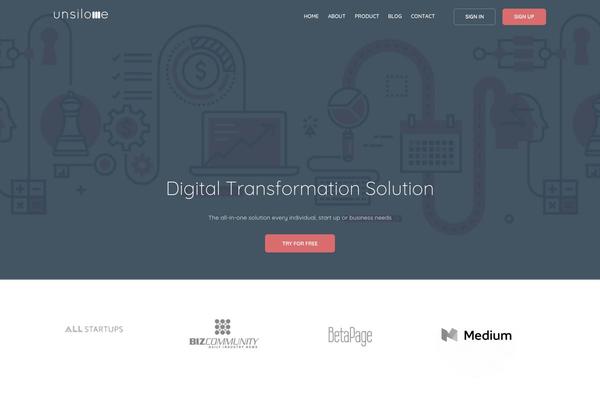 Stack theme site design template sample