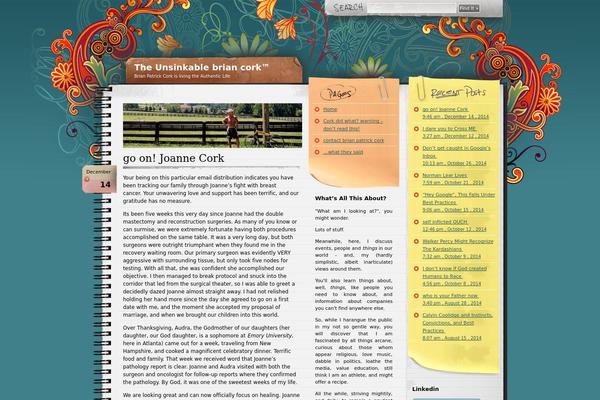 Wp-theme-notepad-chaos theme site design template sample