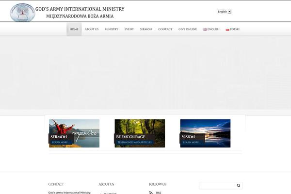 Churchope theme site design template sample