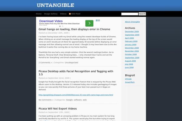 ColdBlue theme site design template sample