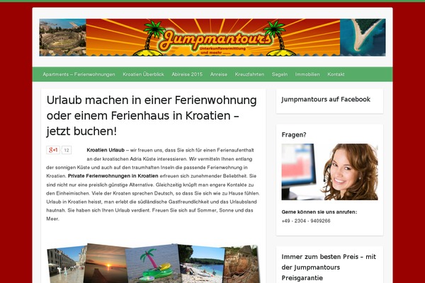 Travelify theme site design template sample