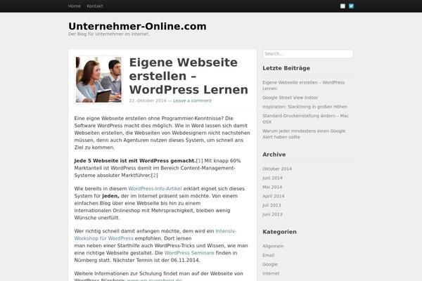 Standard theme site design template sample