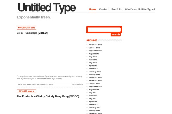 untitledtype.com site used Minimahl