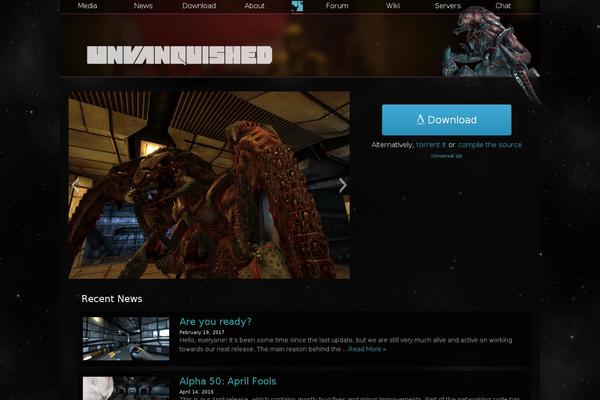 unvanquished.net site used Unv