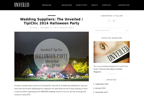 unveiledmagazine.co.uk site used Unveiled