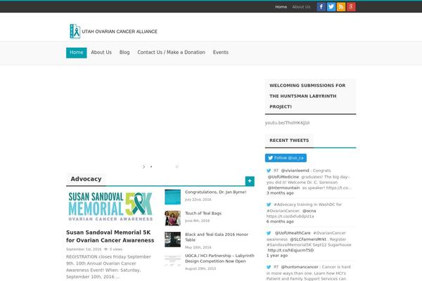 Journal theme site design template sample