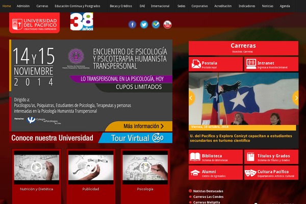 upacifico.cl site used Orbital