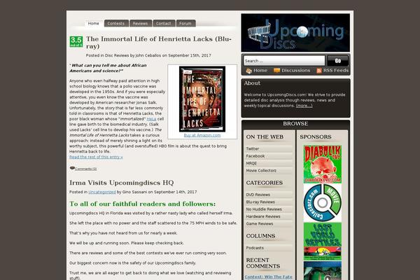 upcomingdiscs.com site used Upcomingdiscs