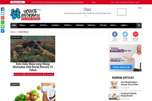Block Magazine theme site design template sample